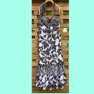 WHBM Maxi Halter Dress Size 6